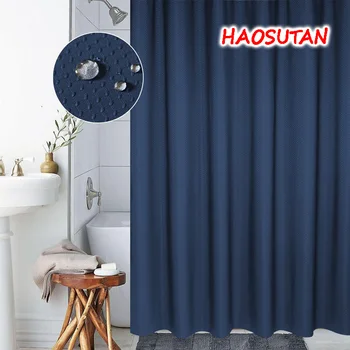 

Haosutan Plastic Polyester Plain Thick Shower Curtains