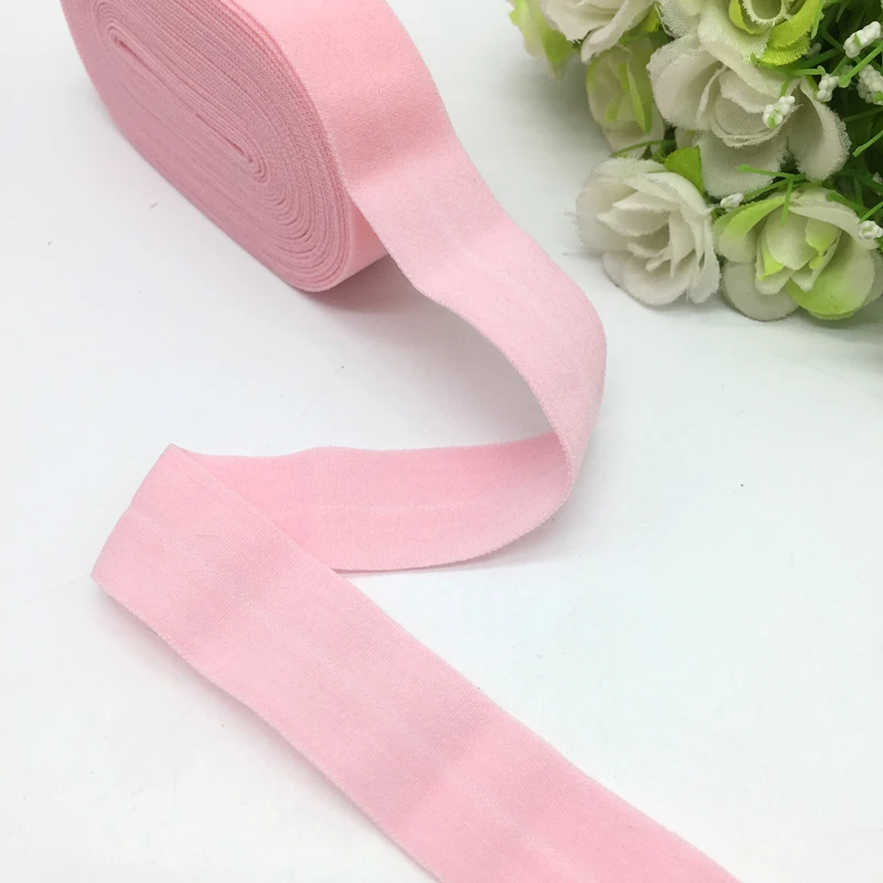 Pink 5 ярдов 3/"(20 мм) эластичная лента Многоуровневая спандекс лента швейная кружевная ткань лента аксессуары для одежды - Цвет: Pink