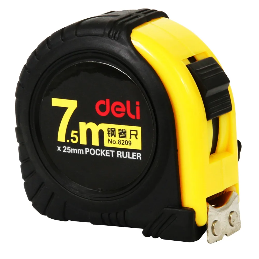 

DELI tape measure High quality multifunction ruler 7.5m 25mm pocket ruler school line drawing tool office chancery paperlaria