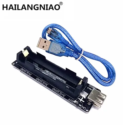 

ESP32 ESP32S For Wemos For Raspberry Pi 18650 Battery Charge Shield Board V3 Micro USB Port Type-A USB 0.5A For Arduino Charge