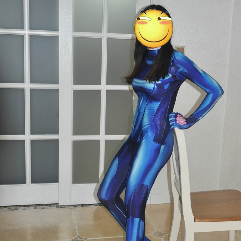 Metroid Samus Aran костюмы для косплея супергерой спандекс боди зентай костюм комбинезон