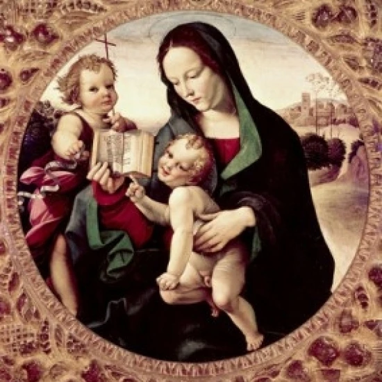 The Holy Family Girolamo del Pacchia (1477-1533 Italian) Galleria dell 'Accademia Florence Italy Print (18 x (18 x 24)