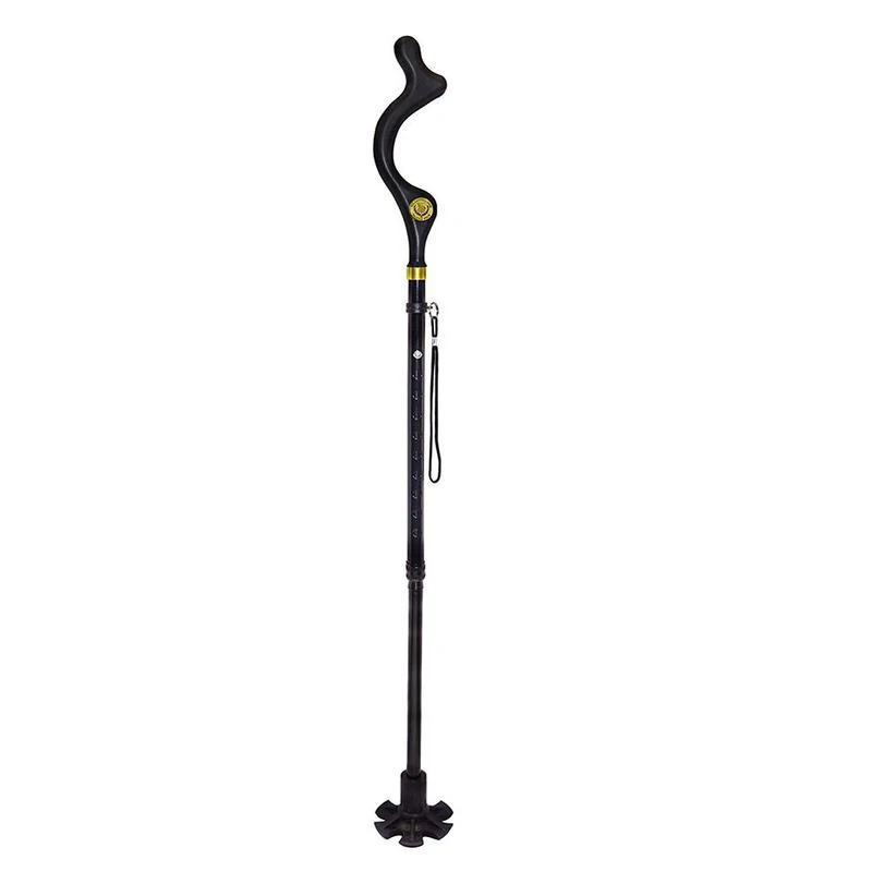 Adjustable Pole Foldable Safety Walking Stick for Elderly People Trekking Ski Poles Telescopic Crutch Walking Canes