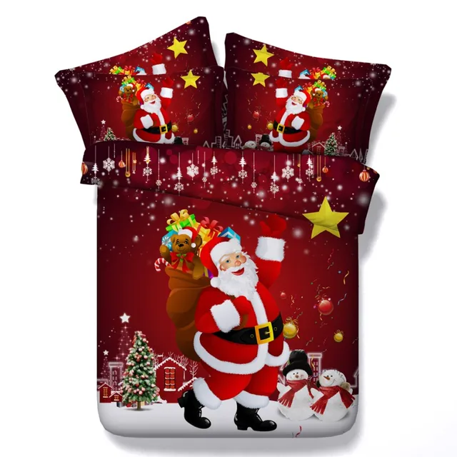 Snowman Christmas tree Bedding set Comforter sets duvet cover bed sheet