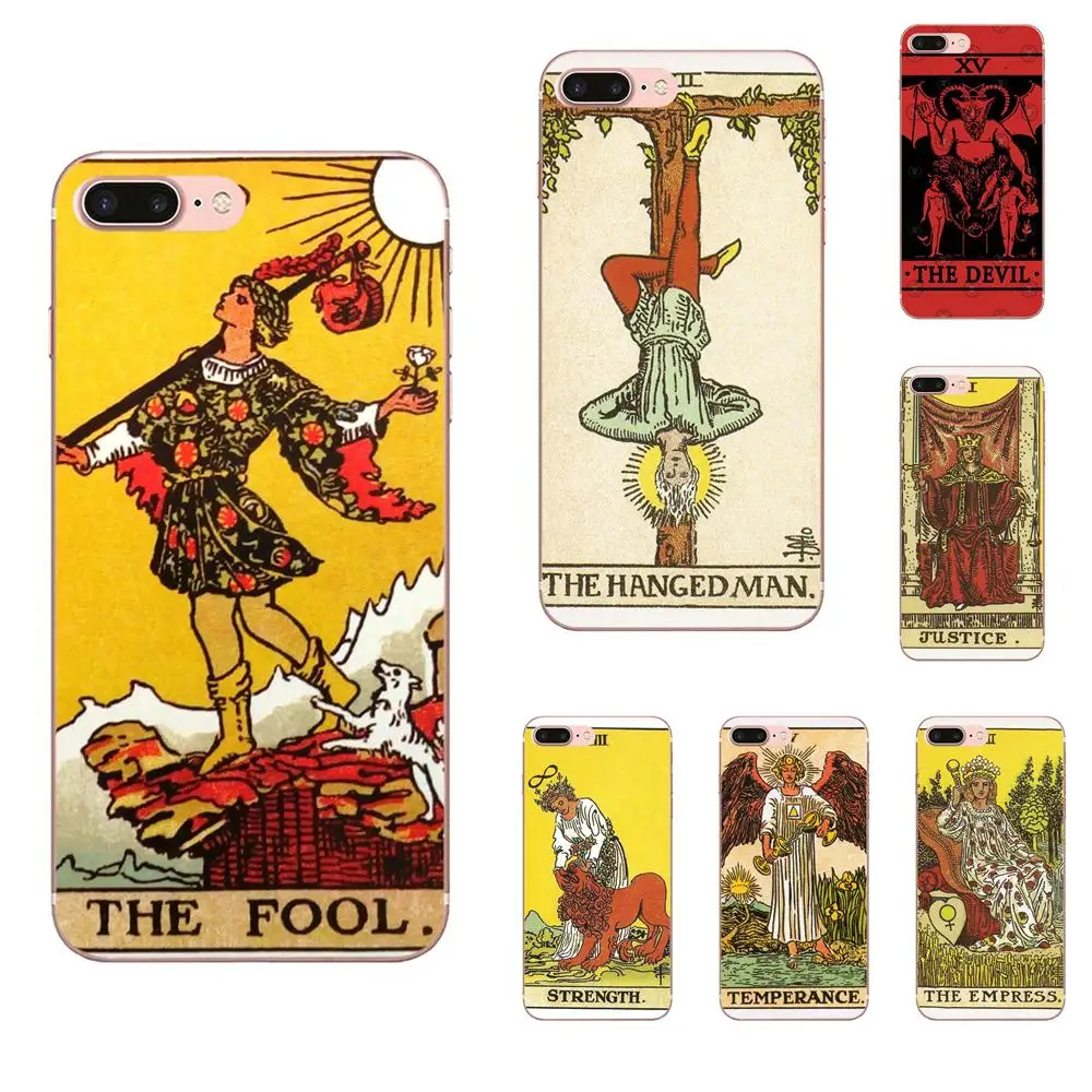 

Style Design Cell Phone Case For Xiaomi Note 3 4 Mi3 Mi4 Mi4C Mi4i Mi5 Mi 5S 5X 6 6X A1 Max Mix 2 Tarot Cards The Devil