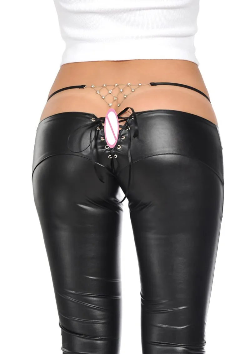 2017 NEW Arrive Super Sexy Faux MAT Leather Pants