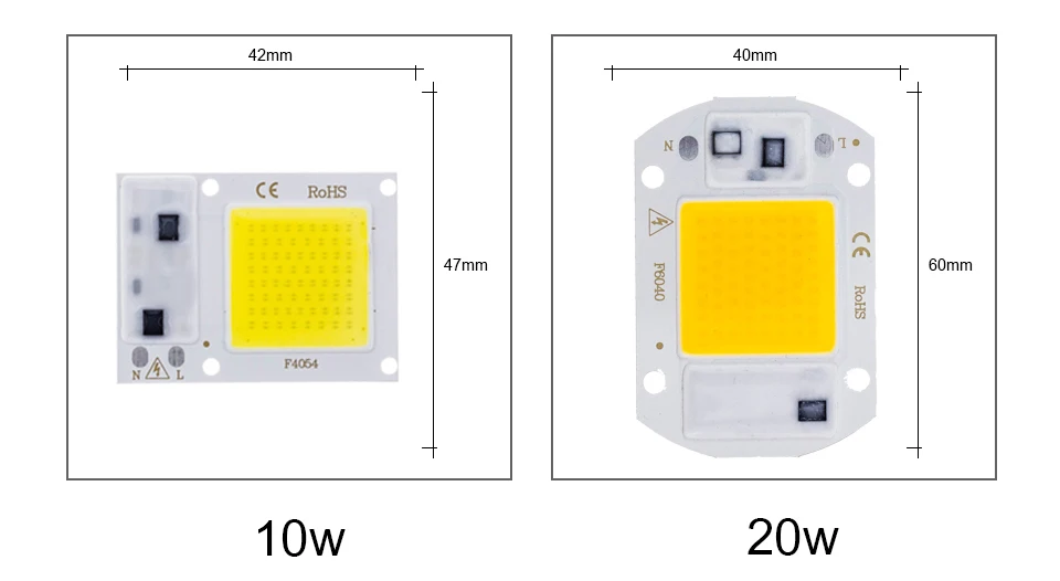 COB светодиодный чип-диод 50W 110V 220V 30W 20W 10W умная ИС(интеграционная схема) подходит для DIY открытый светодиодный прожектор светильник не нужен драйвер
