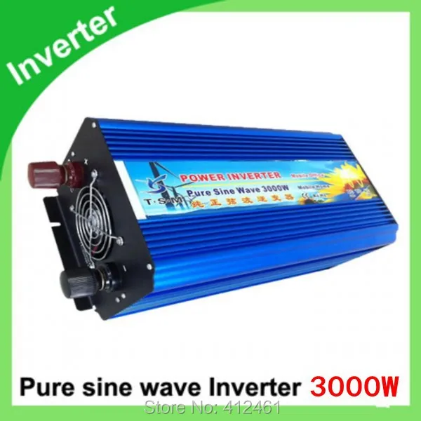 

Inverter Manufacturer 12/24v DC to 220v AC Off-Gird Pure Sine Wave Inverter 3000W