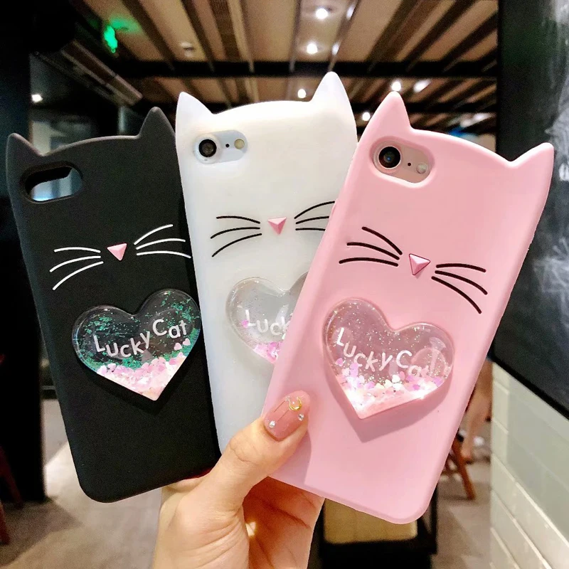 3D блеск милый единорог; Фламинго резиновый чехол для iPhone 5 5S 5C 6 6 S 7 Plus Мягкий силиконовый мультяшный чехол для iPhone X 8 plus XS Max