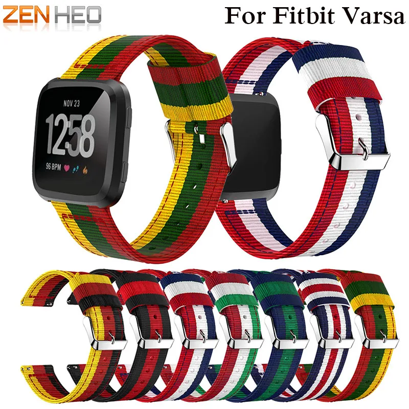 

ZENHEO Watch Band Nylon Sports Strap Band for Fitbit versa Adjustable Replacement Watch Strap High Quality Watchbands 2018 New
