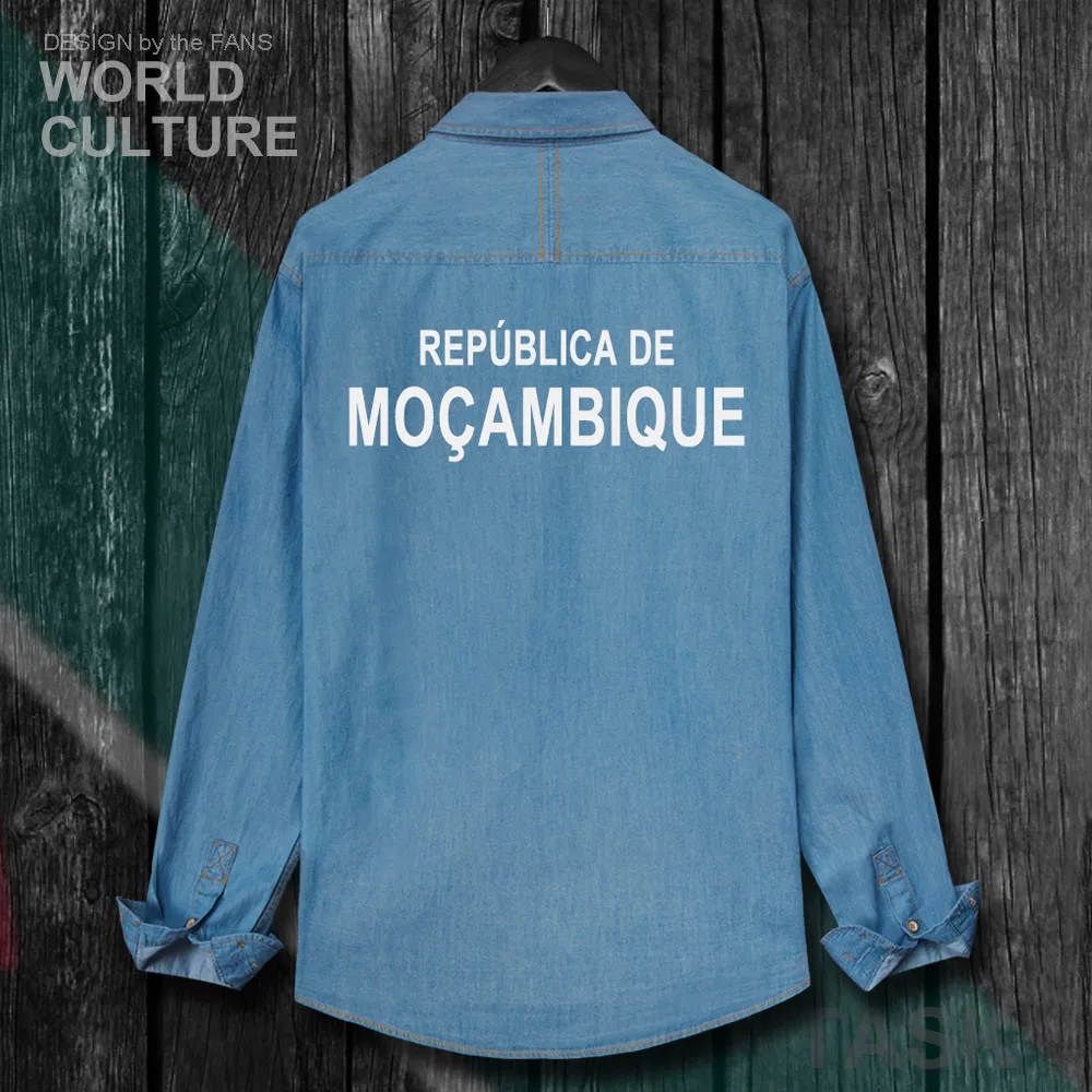 Футболка мужская из хлопка с отложным воротником топ мозамбикского Моза