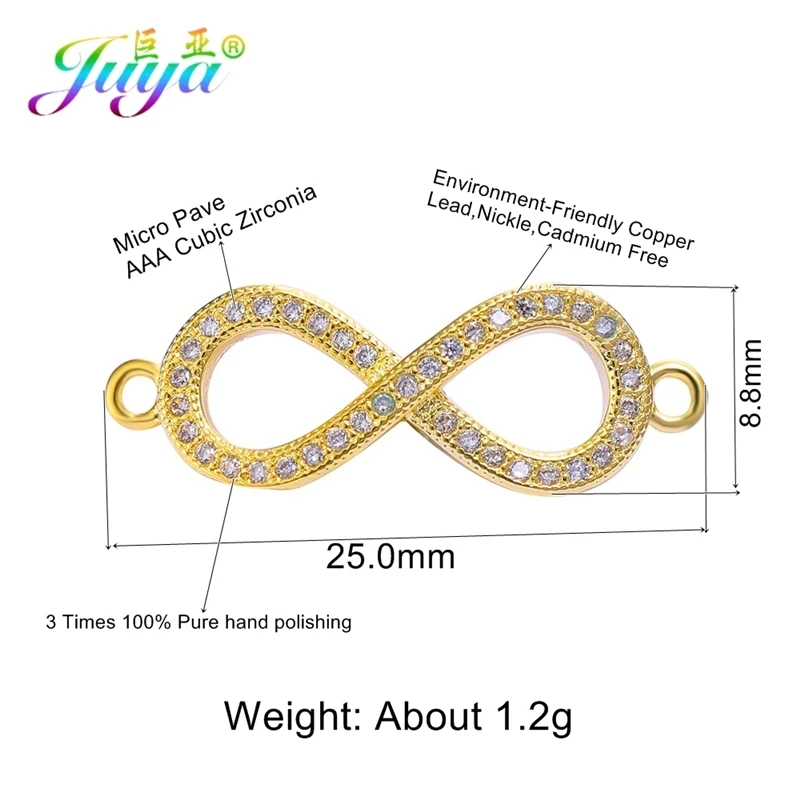 Ювелирные изделия Juya Infinity, аксессуары для женщин, браслет, ожерелье, серьги - Цвет: Gold