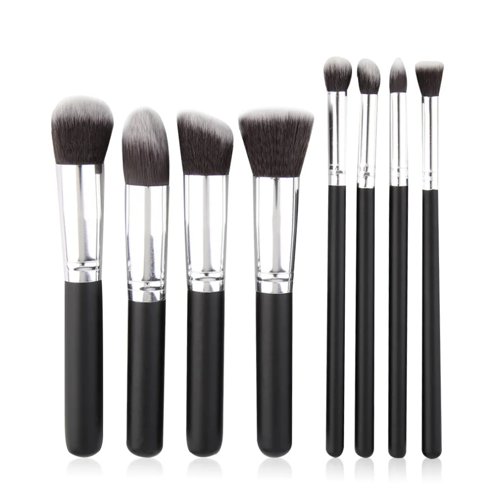 

8PCS set brushes for make up with Super soft hair Professional Apply cream or liquid foundation for an even finish DROPSHIPPING