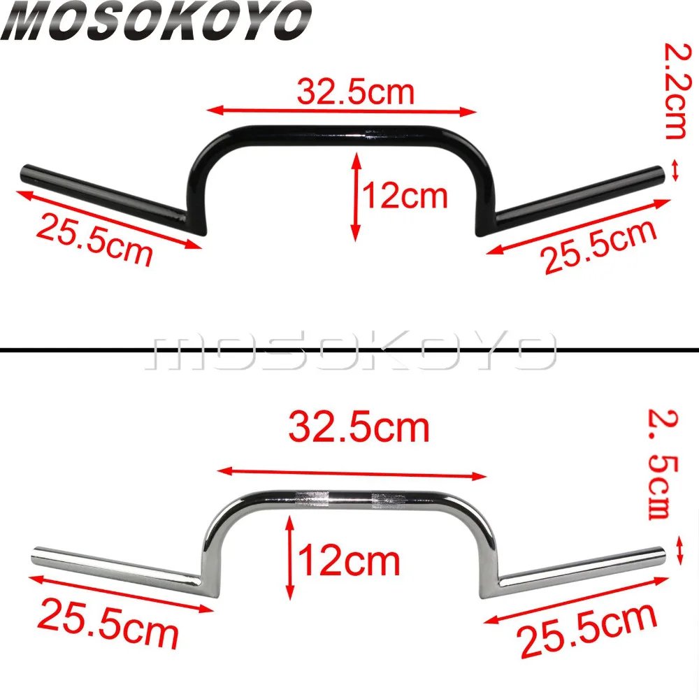 Мотоцикл КАФЕ Racer Clubman 22 мм руль 7/8 &quotручки для Harley Bobber Chopper Chrome|Руль велосипеда| |