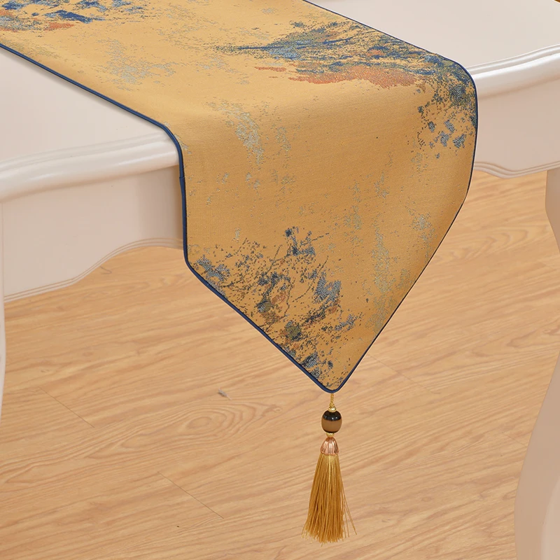 Европейский стиль художественный Настольный коврик хлопок и лен длинный как