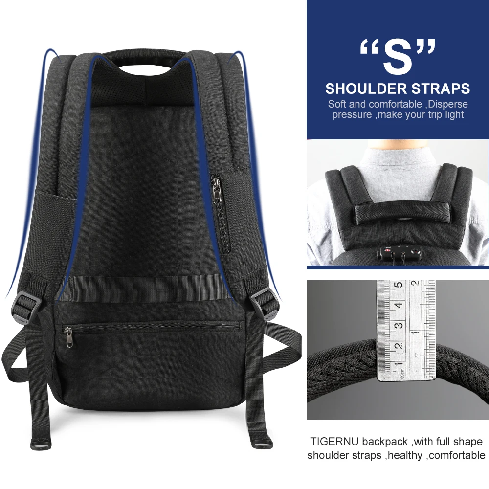 Tigernu Anti robo llave de la TSA usarte de Mochila de los hombres mochilas para 15,6 \ Tigernu Anti robo llave de la TSA usarte de Mochila de los hombres mochilas para 15,6 \
