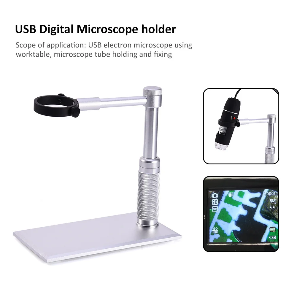 USB Digital Microscope Metal Adjustable Stand Holder Industrial Camera