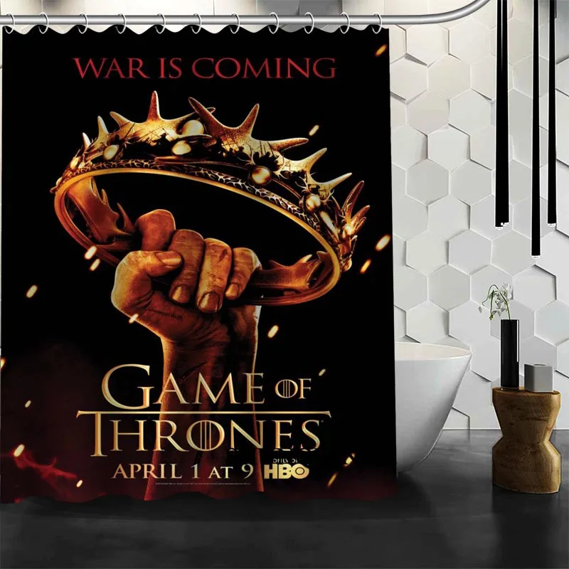 

Custom Game of Thrones Shower Curtains Polyester Bathroom Waterproof Bath Curtain Size 150X180cm165X200cm180X200cm