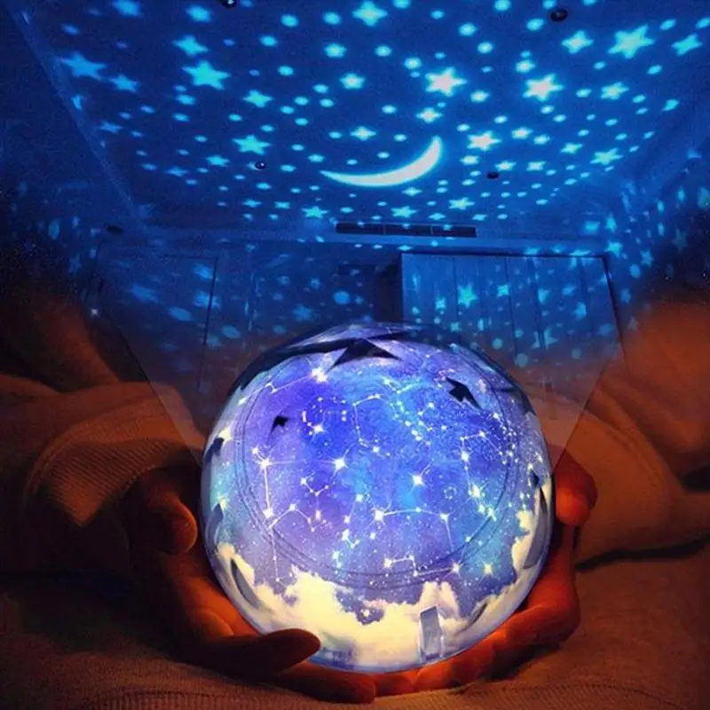 

Creative Kids Room Night Light Planet Magic Projector Universe Lamp LED Rotary Flashing Starry Projector