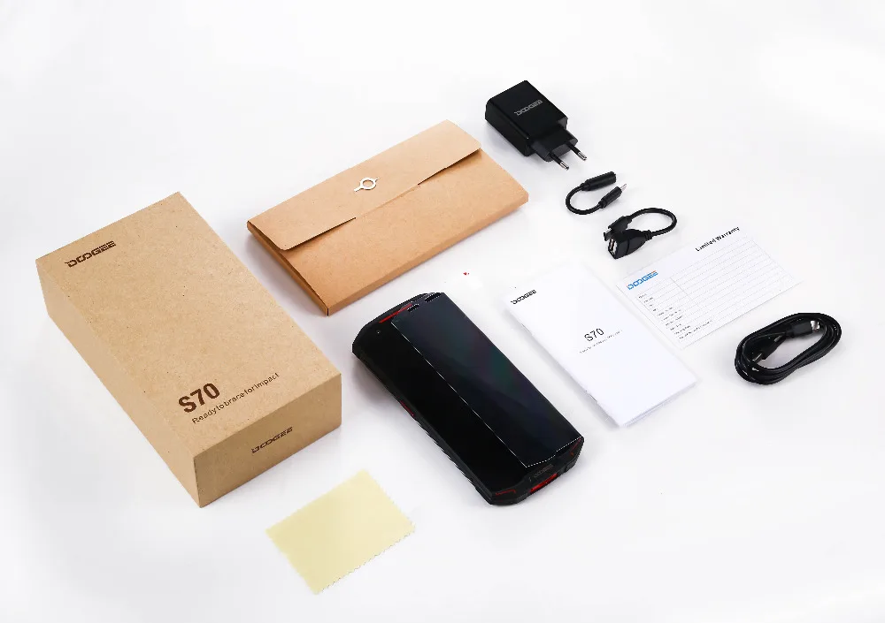 IP68/IP69K Waterproof DOOGEE S70 Game SmartPhone 6GB 64GB Wireless Charge NFC 5500mAh 12V2A Quick Charge 5.99 FHD Helio P23
