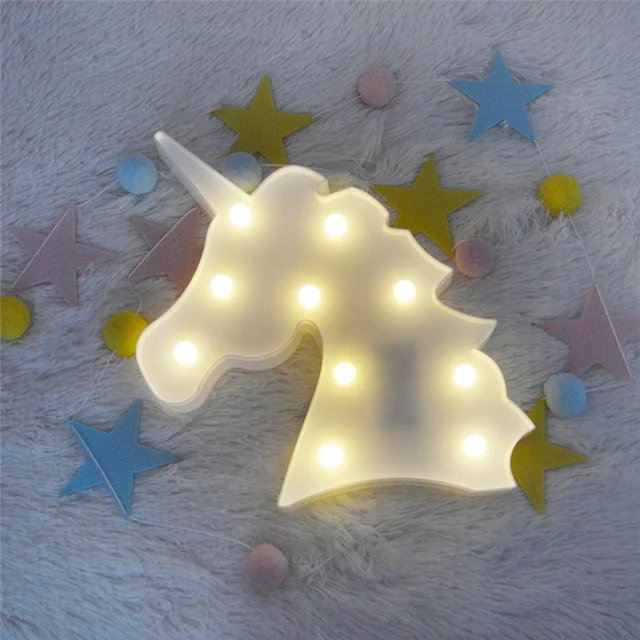Buy Novelty Unicorn Light Up Toys LED Night Light Kids Unicorn Lamps Baby Sleep