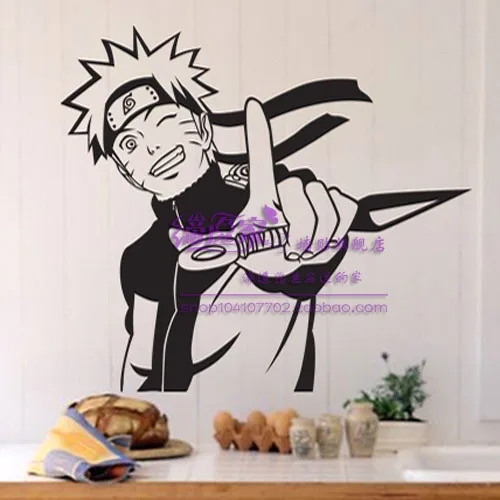 

Naturo Vinyl Wall Sticker Japanese Anime Cartoon Mural Art Decal Kid's Room DIY Naruto Series Uzumaki Switch Wall Decoration