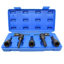 1/" Шестигранная Торцевая головка с квадратным приводом 78 мм длинная Метрическая Шестигранная Торцевая головка H5 H6 H7 H8 H10 H12 H14 ударные шестигранные ключи 7 шт. в наборе