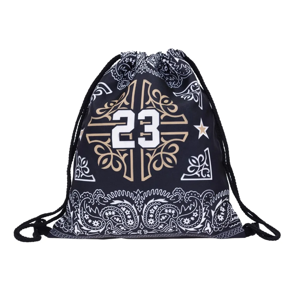 

Bandana 23 3D Printing backpack women drawstring bag 2016 who cares Fashion New school bags for teenagers mochila feminina