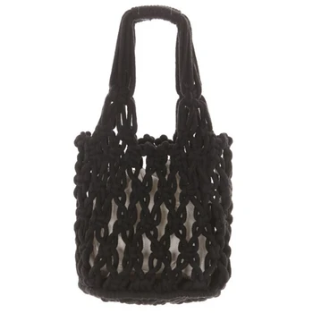 

Fashion Popular Woven Bag Mesh Cotton Woven Mesh Lined Mesh Bag