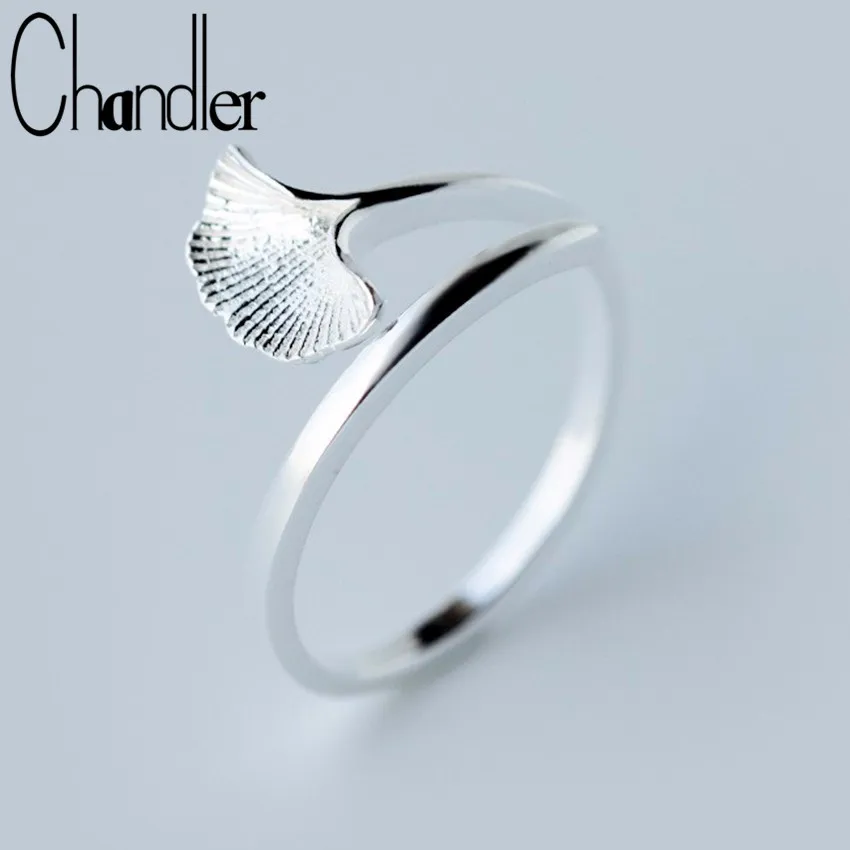 

Chandler Ginkgo Leaf Ring Fashion Jewelry Adjustable Real Best Friends Rings For Girl Female Simple Jewelry