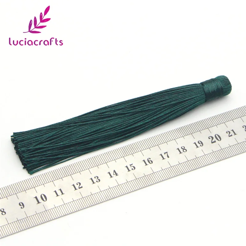 Lucia crafts 2 шт./лот около 12 см разноцветный вариант кисточкой Серьги Подвески DIY Швейные аксессуары материалы I0201