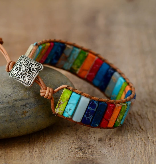 Bracelet 7 Chakras Vraies Pierres Veritable Bijoux Bracelet 7 Chakras Vraies Pierres Veritable Bijoux