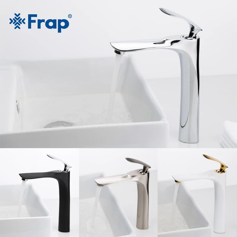 Günstig FRAP 7 farben hohe Basin Armaturen Bad Wasserhahn Heißen und Kalten Wasser Mischbatterie Chrome Messing Wc, Waschbecken Wasser Erhöhung kran