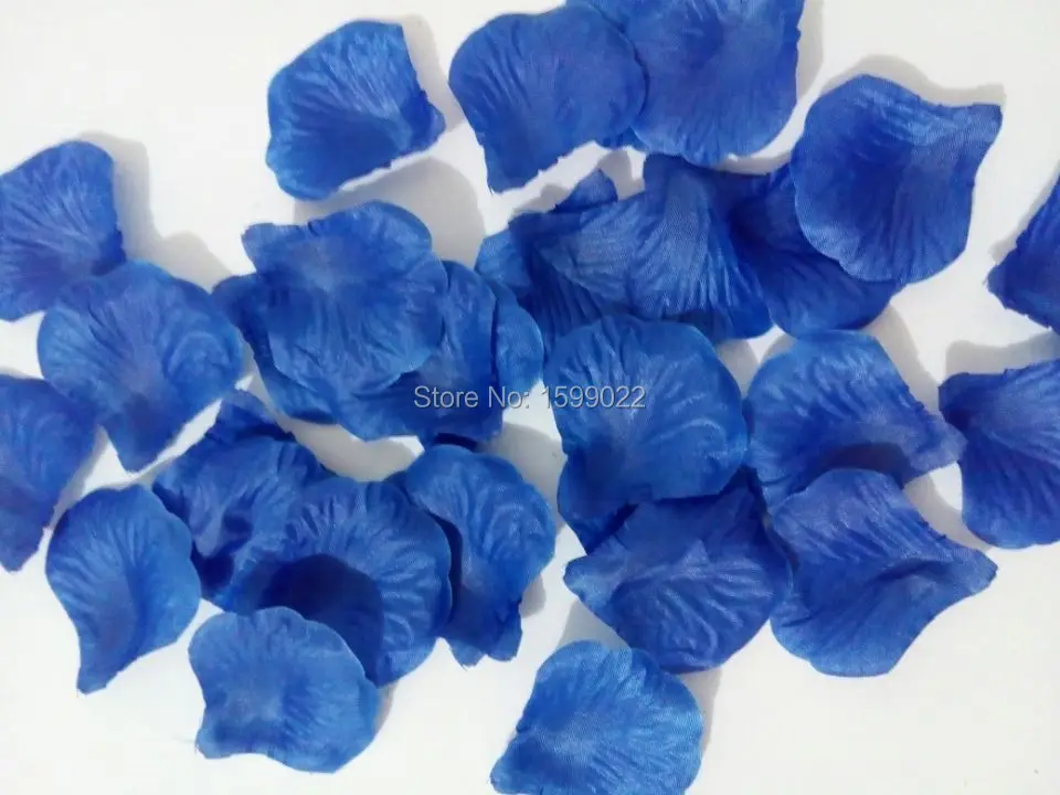 DRFP1003 Royal blue party supplies decorations artificial silk rose flower petals wedding petalas rosa