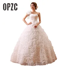 Горячая Распродажа Весна и лето корейский стиль vestidos de noiva одно плечо дизайнерские свадебные платья с рукавами женское платье принцессы