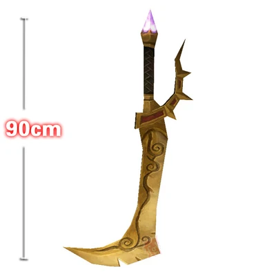 80-180 см, 1:1 WOW Arms, 3D бумажная модель, сделай сам, ручная игрушка-головоломка, мир войны, фотобумага, меч Doomhammer, подарок на Рождество - Цвет: Blade of Savagery
