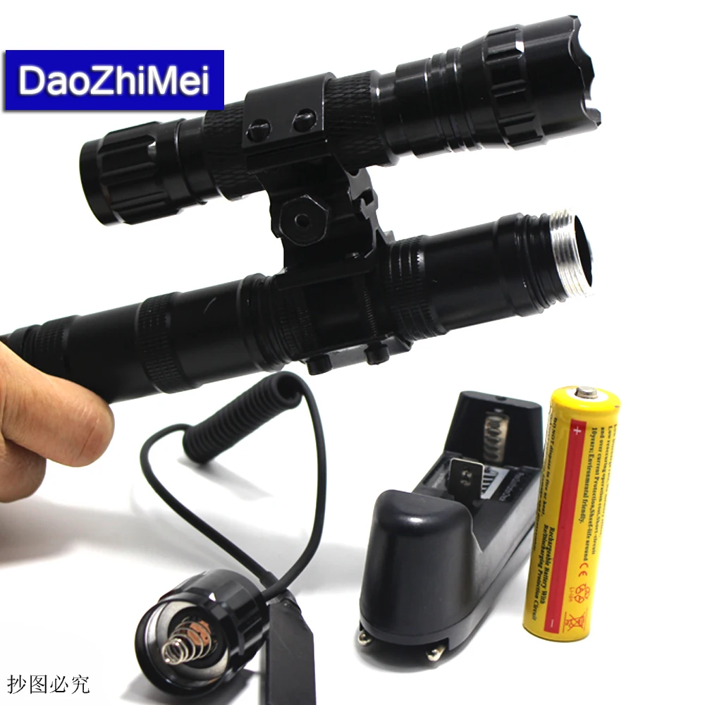 501 LED Flashlight 18650 torch waterproof flashlig...