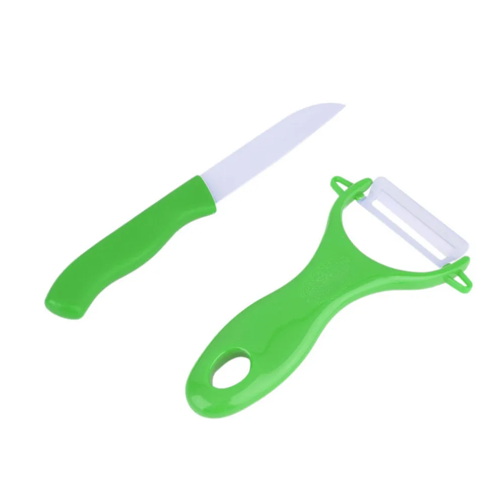 WALFOS Высокое качество красоты циркония кухонный нож набор Керамический нож+ машина для очистки фруктов от кожуры или кожицы Набор ножей кухонные ножи