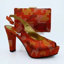 2016 New Fashion Ladies Shoes And Matching Bags Set African Style Pumps Shoes And Evening Sets For Wedding&Party CP63007-196