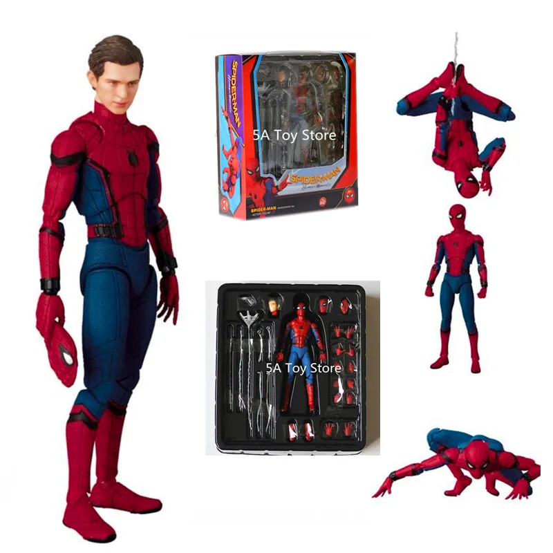 Лига Справедливости Человек-паук возвращение домой MAF047 Человек-паук том Холланд ПВХ фигурка коллекционная игрушка 15 см Retial Box