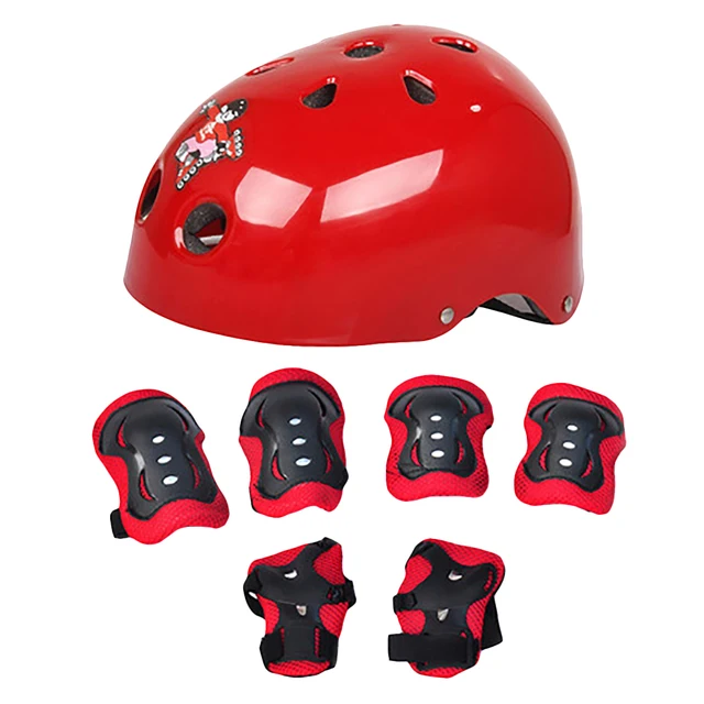 Buy Elbow Knee Pads and Helmet Set Children Cycling