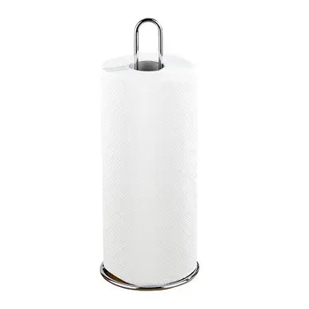 

Kitchen roll holder, metal, 12 x 32 x 12 cm, silver glossy