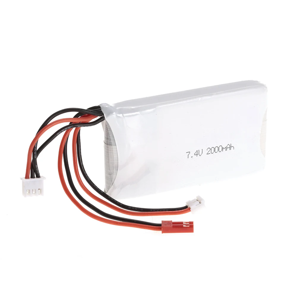 

2S 7.4V 2000mAh 8C Lipo Battery for FrSky TARANIS Q X7 2.4G ACCST 16CH Remote Controller RC Transmitter RC Drone Multicopter