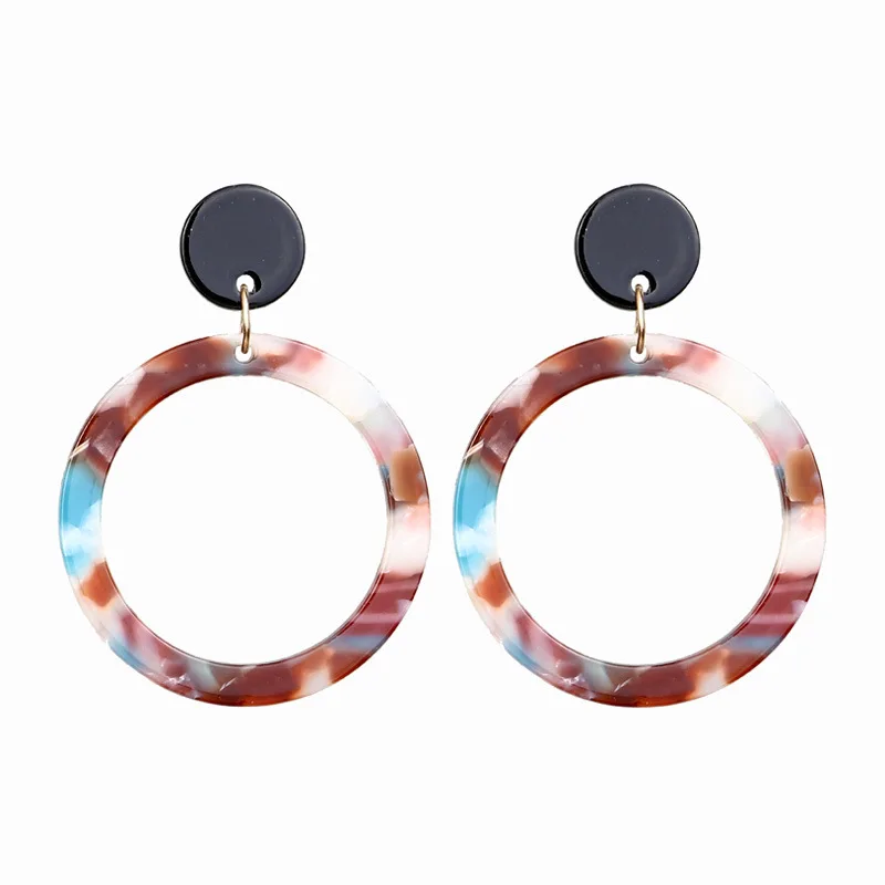 

Earings Brinco And America Sell Like Hot Cakes Jewelry Earring Geometry Amazon Style Sheet Acrylic Acid Leopard Round Earrings