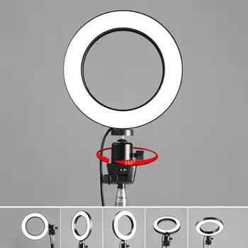 

16cm Ring Light Annular Lamp 3200-5600K Ring Lamps for Video YouTube Photo Ring Light Makeup Light