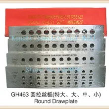 39 круглые отверстия Draw пластины 0,26-2,8 мм стальные drawplates карбид вольфрама волочильная доска ювелирные изделия Drawplates