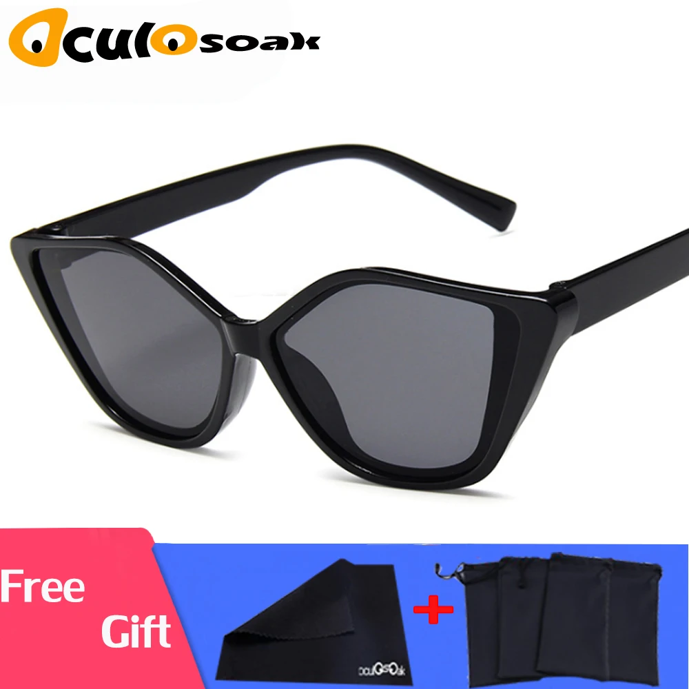2019 New Cat Eye Sunglasses Sun Glasses Women Men Metal Frame Shade Female Eyewear Eyeglasses Color Clear Lens UV400 DD