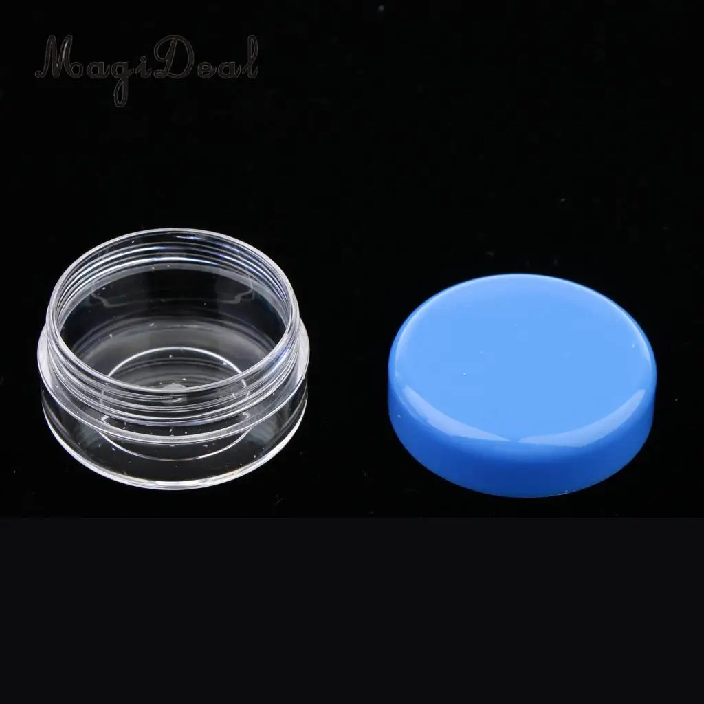 24 Pcs Clear Glass Refillable Cosmetic Jars Empty Face Cream Lip Balm Storage Container Pot Bottle With Screw Lids- 10ML