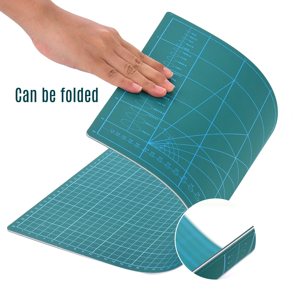 Двухсторонний A4/A3 коврик для резки легко чистить бумагорез роторный режущий коврик нескользящий ПВХ для хобби станок для резки ткани Набор