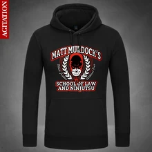 Сорвиголова толстовки с капюшоном с героями комиксов Марвел, супер герой пуловер Кофты свободные верхняя одежда Ада Кухня Мэтт Мёрдок